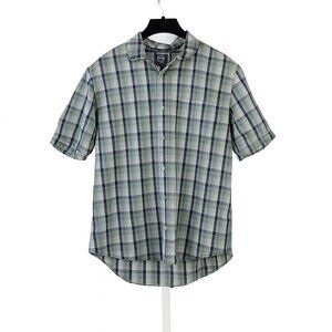 TIMBERLAND MEN'S plaid casual button down shirt green Size large